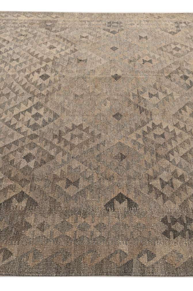 6' 7 x 10' Hand Woven Kilim Maymana Wool Rug