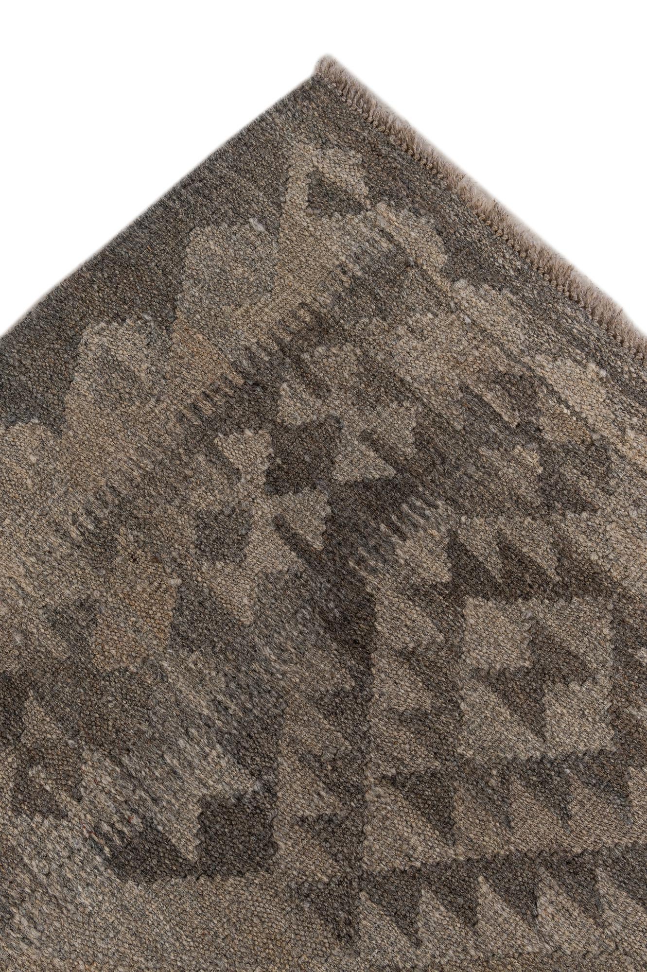6' 7 x 10' Hand Woven Kilim Maymana Wool Rug