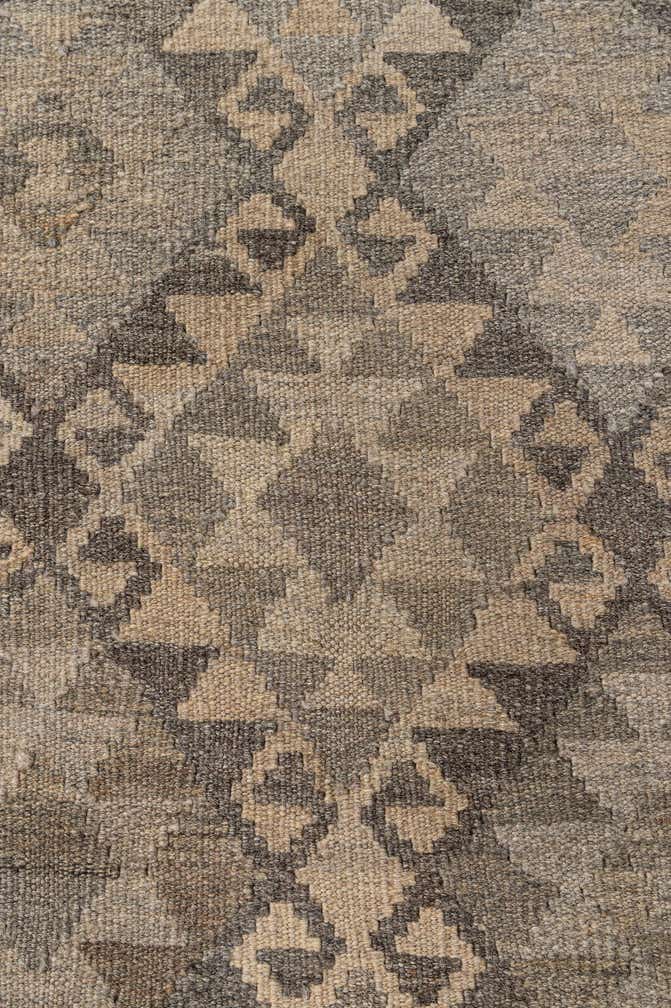 6' 8 x 9' 9 Hand Woven Kilim Maymana Wool Rug