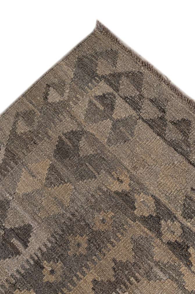 6' 8 x 9' 9 Hand Woven Kilim Maymana Wool Rug