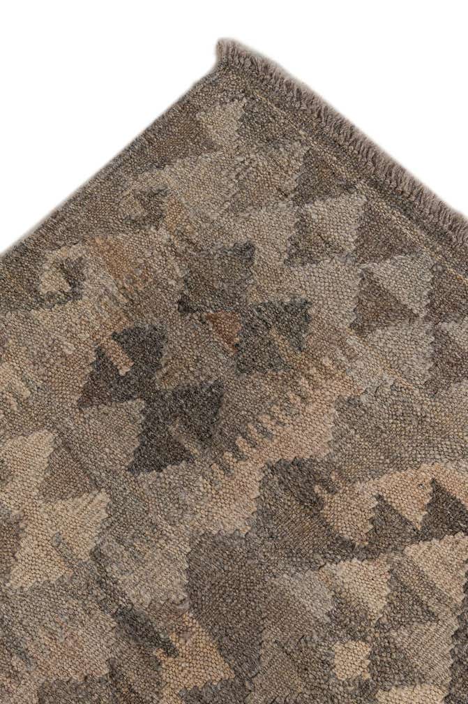 6' 9 x 9' 9 Hand Woven Kilim Maymana Wool Rug