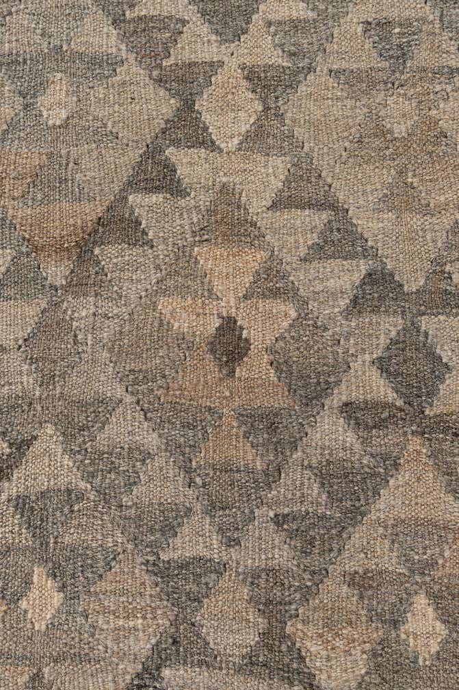 6' 9 x 9' 9 Hand Woven Kilim Maymana Wool Rug