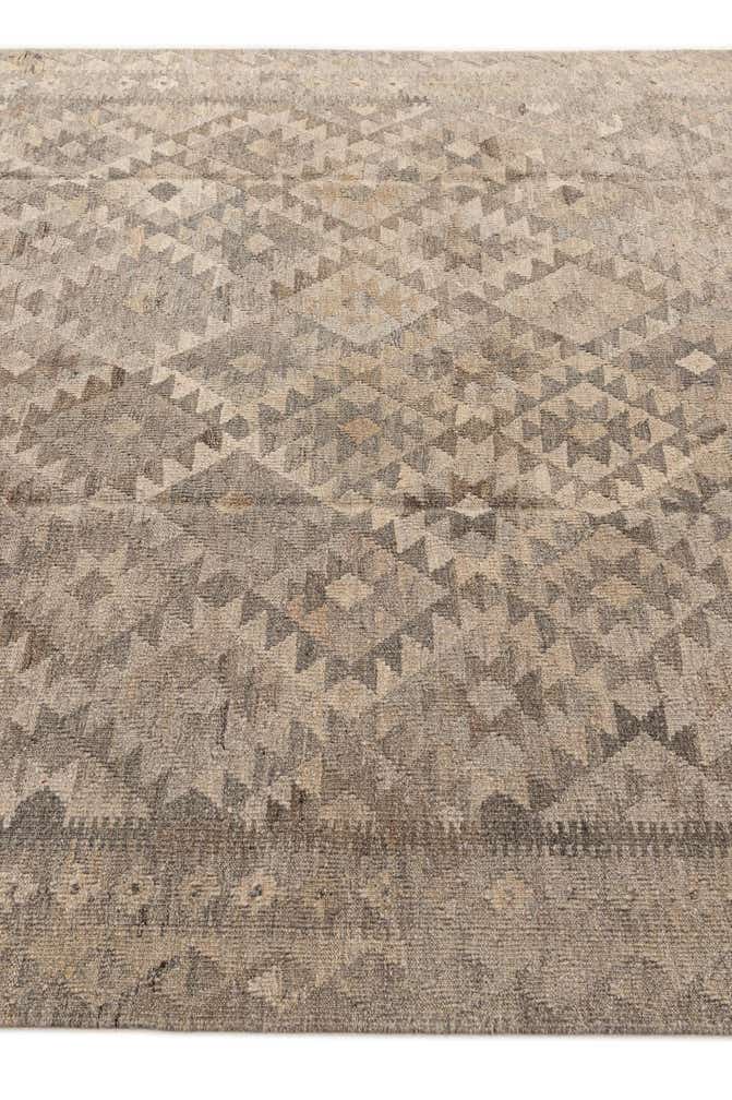 6' 6 x 9' 10 Hand Woven Kilim Maymana Wool Rug