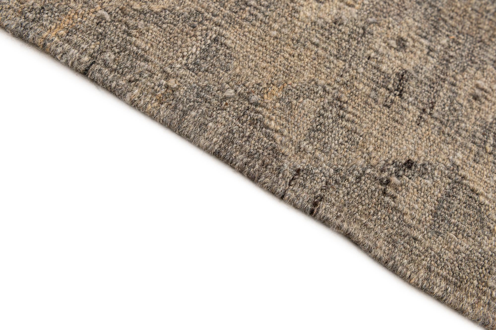 6' 6 x 9' 10 Hand Woven Kilim Maymana Wool Rug