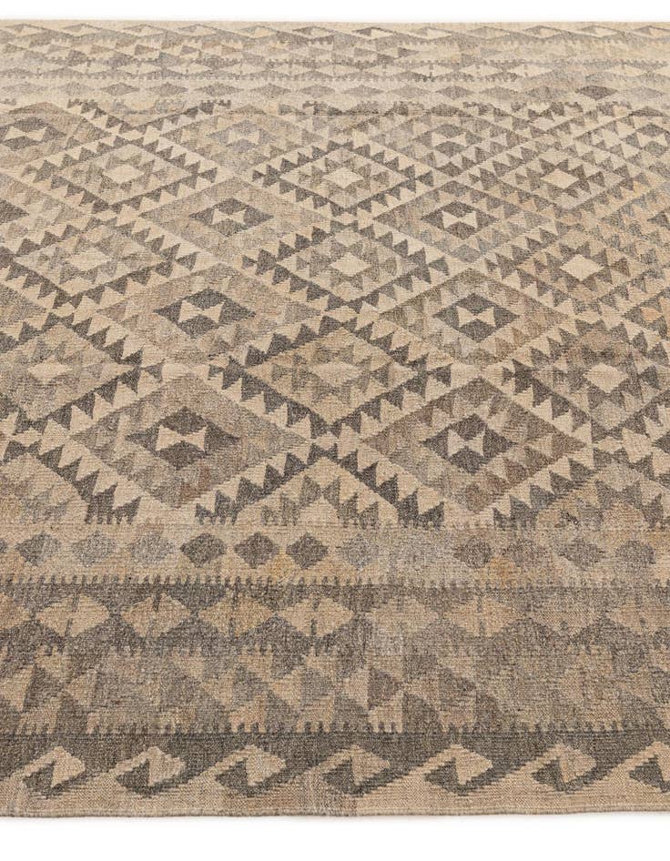 Detail image of 6' 9 x 9' 11 Hand Woven Kilim Maymana Wool Rug