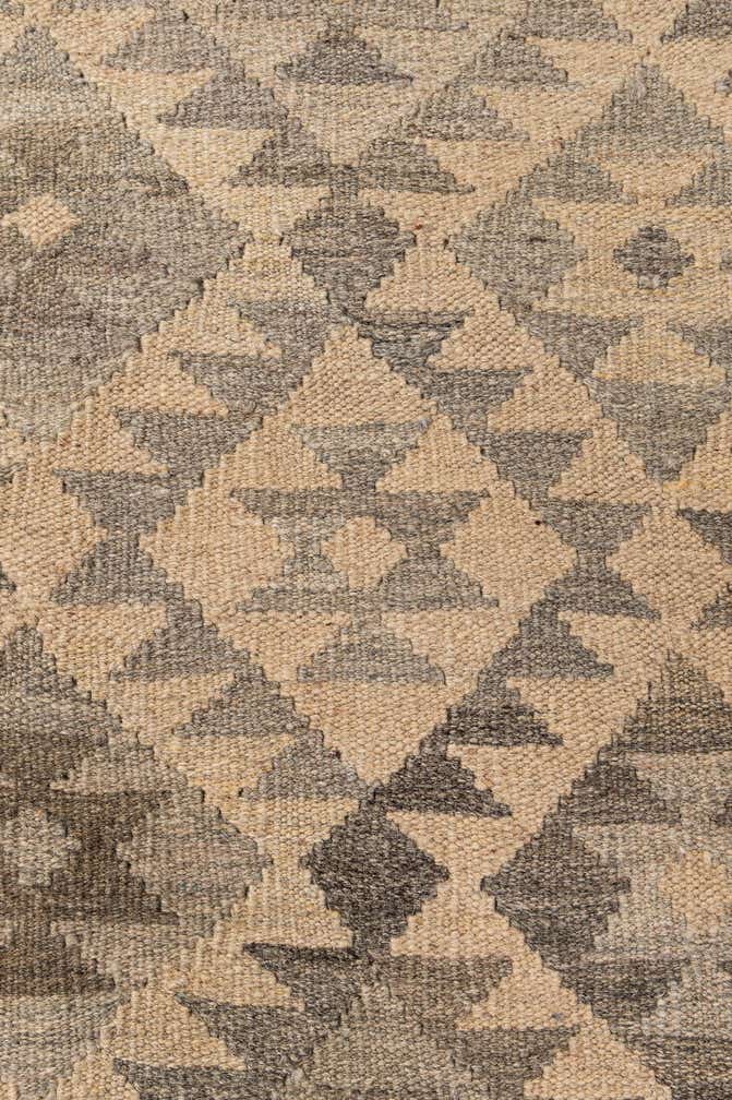 6' 6 x 9' 9 Hand Woven Kilim Maymana Wool Rug