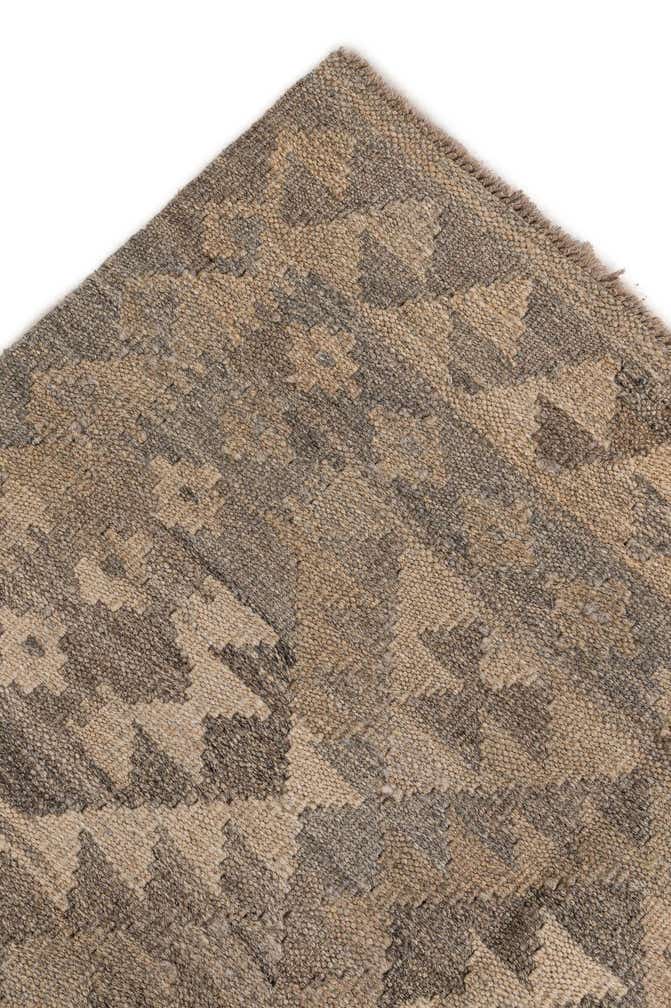 6' 6 x 9' 9 Hand Woven Kilim Maymana Wool Rug