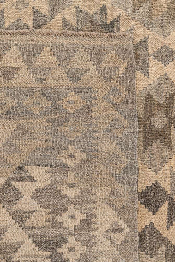 6' 6 x 9' 9 Hand Woven Kilim Maymana Wool Rug