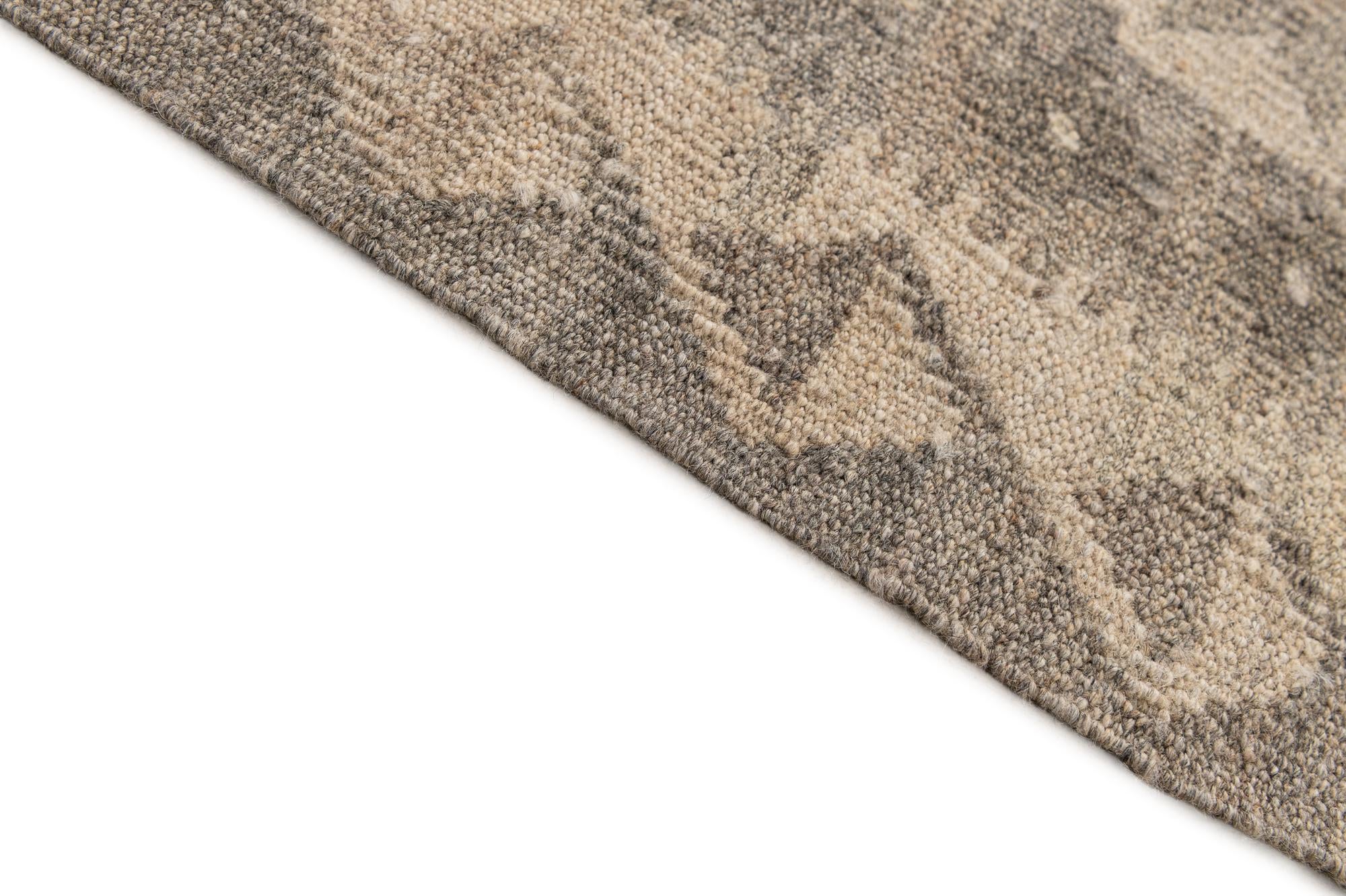 6' 6 x 9' 9 Hand Woven Kilim Maymana Wool Rug