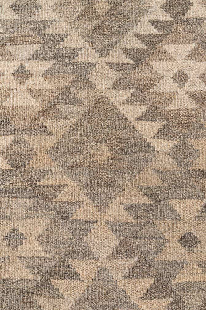 6' 6 x 9' 9 Hand Woven Kilim Maymana Wool Rug