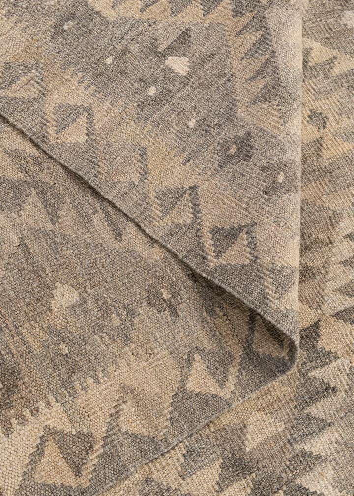 6' 6 x 9' 9 Hand Woven Kilim Maymana Wool Rug