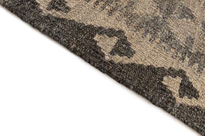 6' 7 x 9' 9 Hand Woven Kilim Maymana Wool Rug