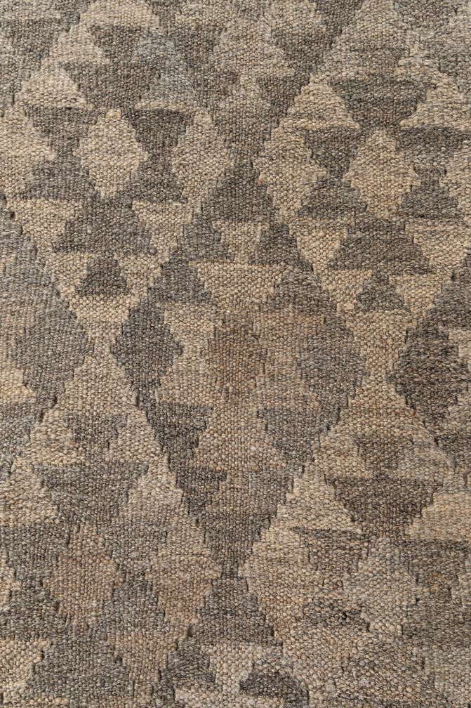 6' 7 x 9' 9 Hand Woven Kilim Maymana Wool Rug