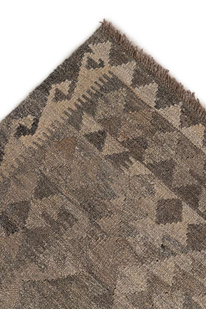 6' 7 x 9' 9 Hand Woven Kilim Maymana Wool Rug