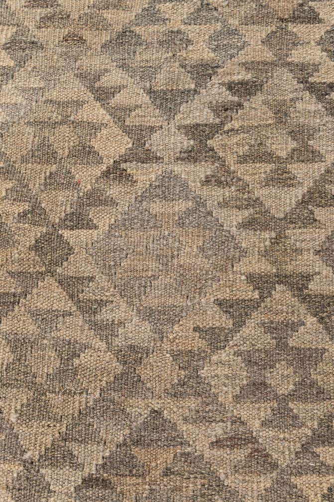 6' 7 x 9' 9 Hand Woven Kilim Maymana Wool Rug