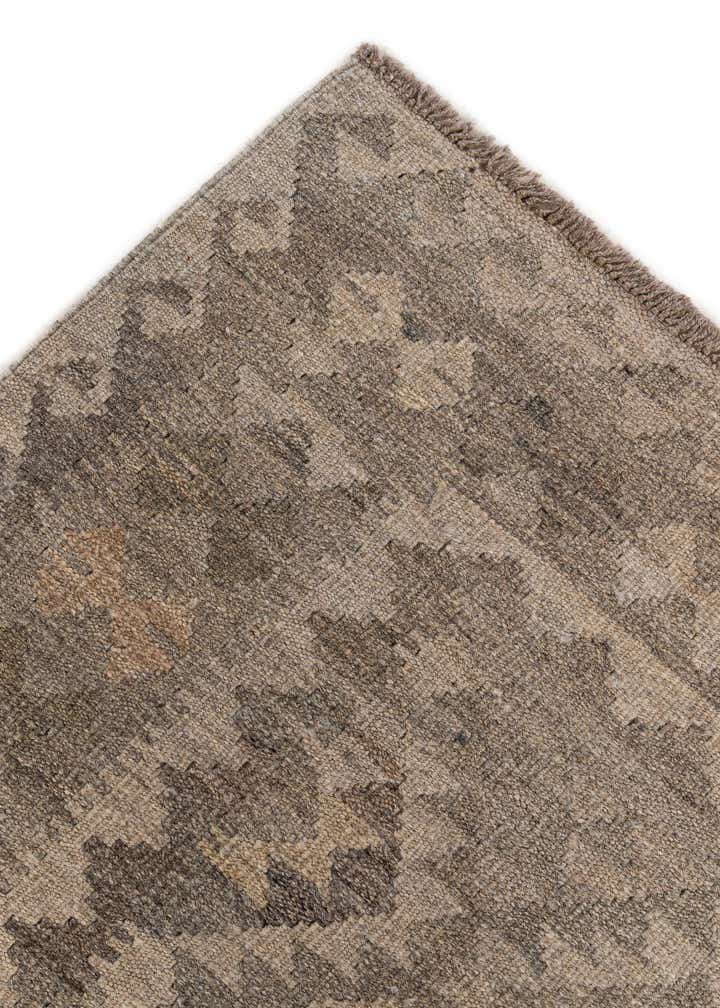 6' 7 x 9' 9 Hand Woven Kilim Maymana Wool Rug