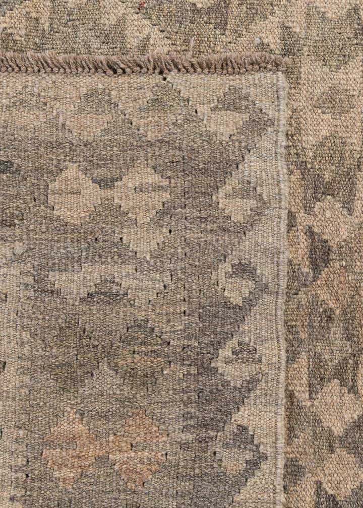 6' 7 x 9' 9 Hand Woven Kilim Maymana Wool Rug