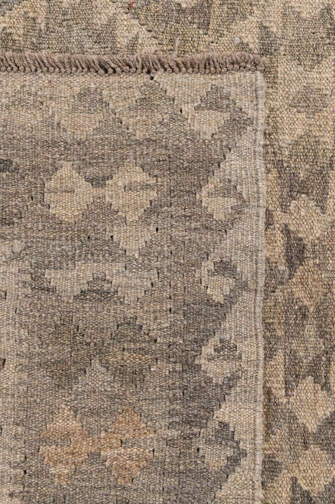 6' 7 x 9' 9 Hand Woven Kilim Maymana Wool Rug