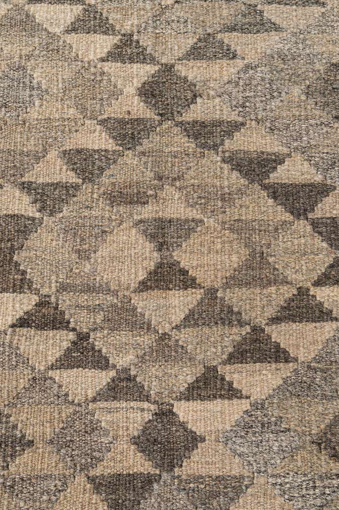 6' 7 x 9' 9 Hand Woven Kilim Maymana Wool Rug