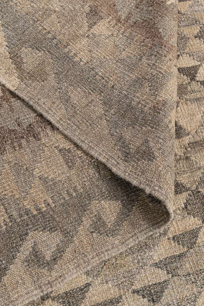 6' 7 x 9' 9 Hand Woven Kilim Maymana Wool Rug