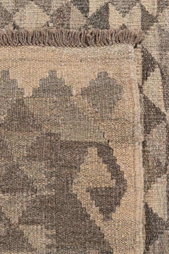 6' 7 x 9' 9 Hand Woven Kilim Maymana Wool Rug