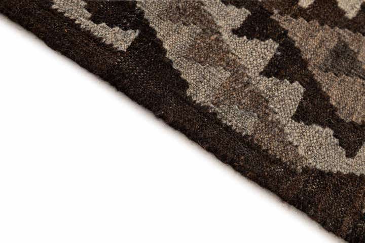 6' 9 x 9' 1 Hand Woven Kilim Maymana Wool Rug