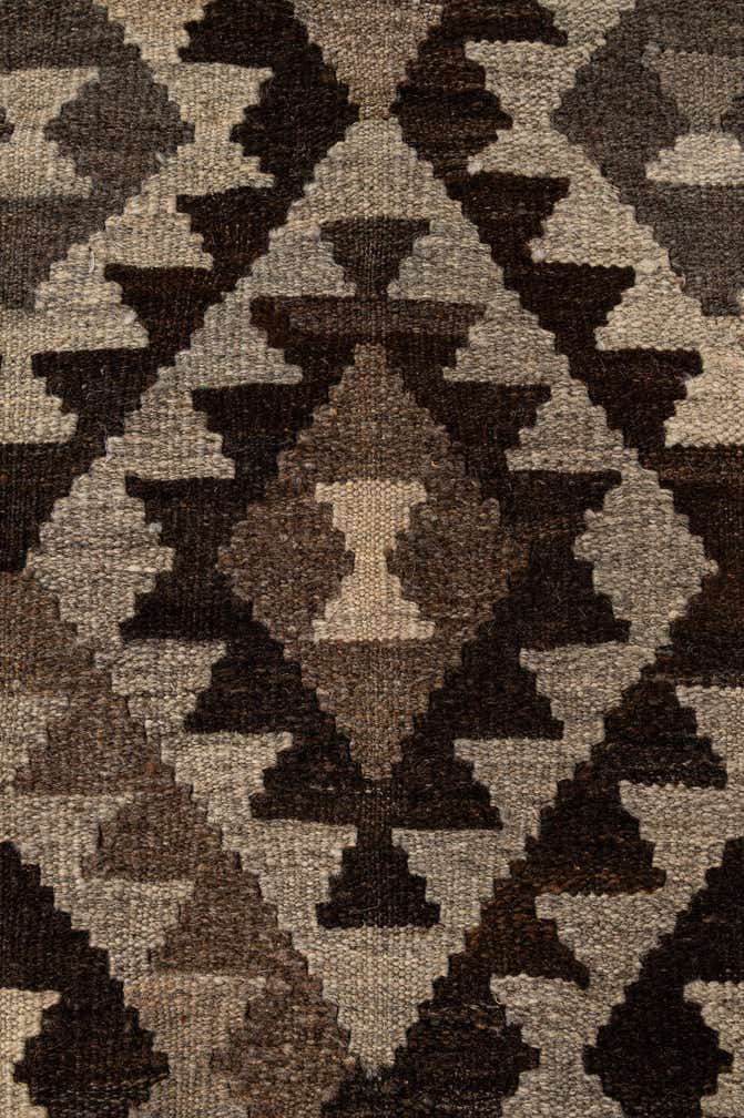 6' 9 x 9' 1 Hand Woven Kilim Maymana Wool Rug