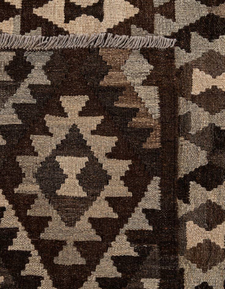 Detail image of 6' 9 x 9' 1  Hand Woven Kilim Maymana Wool Rug