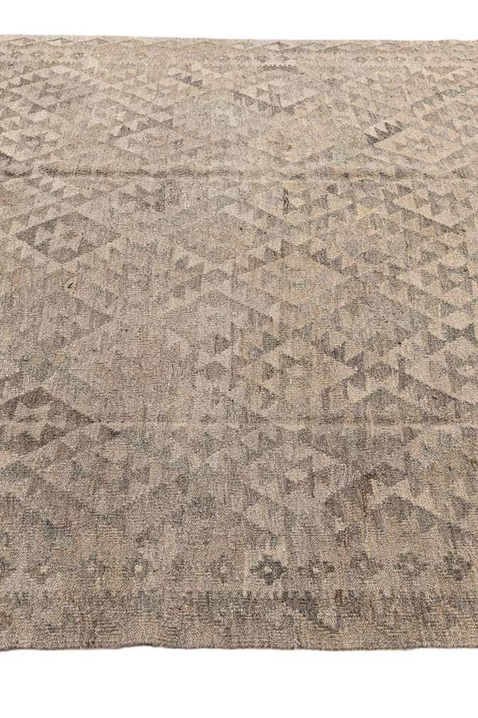 6' 6 x 9' 11 Hand Woven Kilim Maymana Wool Rug