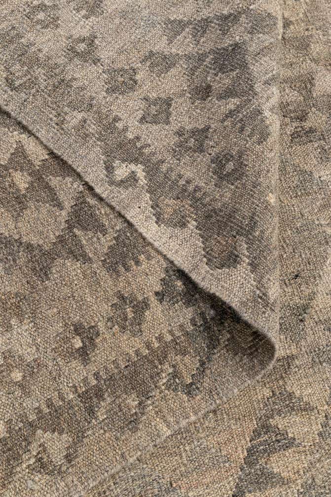 6' 6 x 9' 11 Hand Woven Kilim Maymana Wool Rug