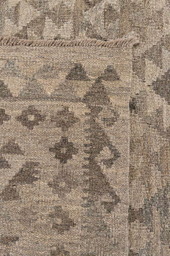 6' 6 x 9' 11 Hand Woven Kilim Maymana Wool Rug