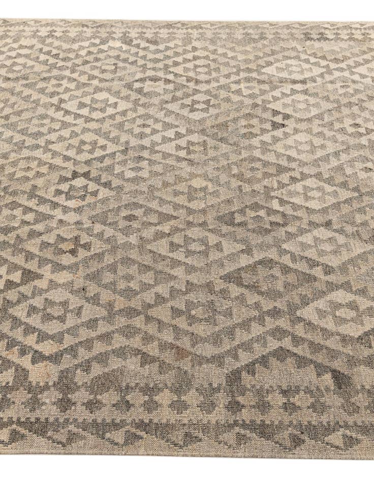 Detail image of 6' 9 x 10' 2  Hand Woven Kilim Maymana Wool Rug