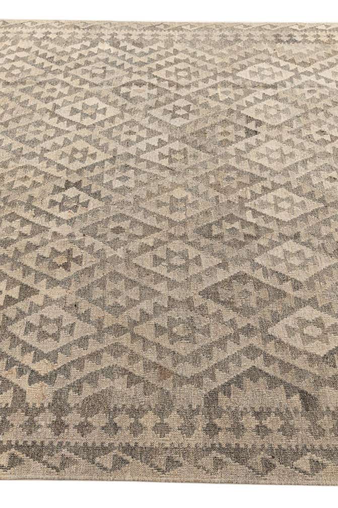 6' 9 x 10' 2 Hand Woven Kilim Maymana Wool Rug