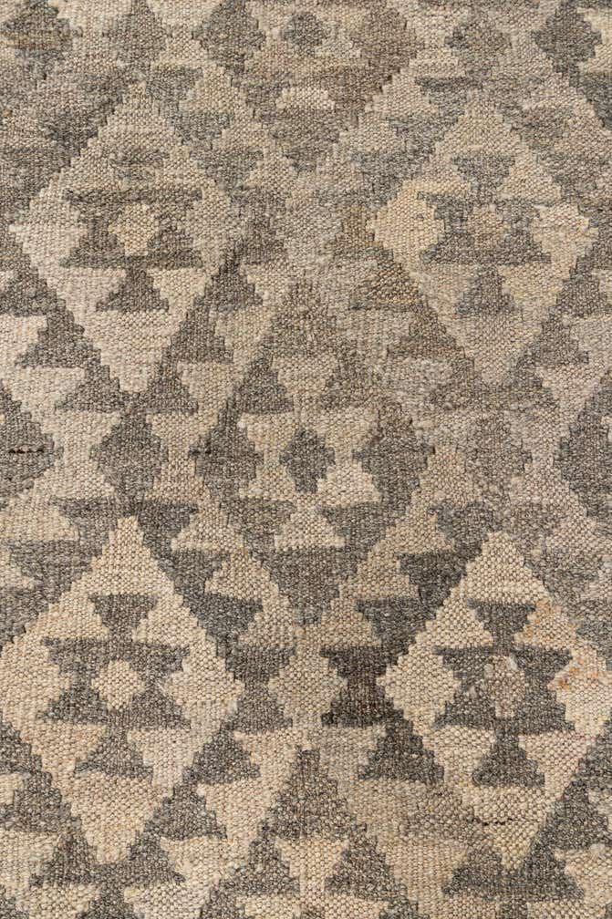 6' 9 x 10' 2 Hand Woven Kilim Maymana Wool Rug