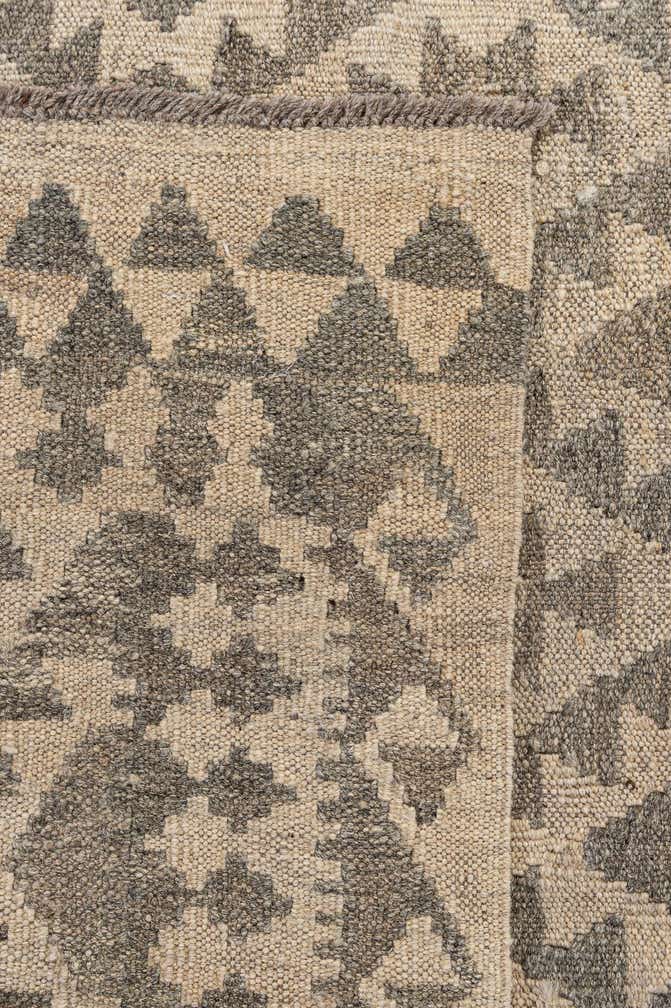 6' 9 x 10' 2 Hand Woven Kilim Maymana Wool Rug