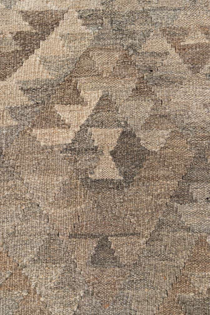 6' 7 x 10' 4 Hand Woven Kilim Maymana Wool Rug