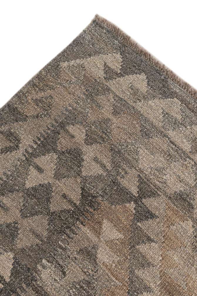 6' 7 x 10' 4 Hand Woven Kilim Maymana Wool Rug
