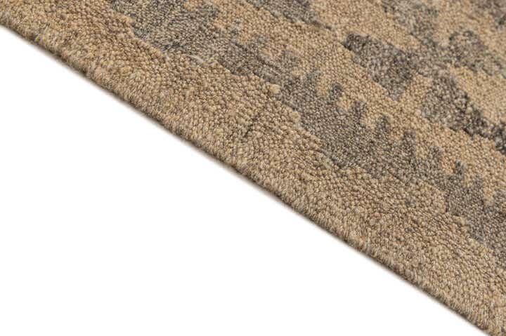 6' 8 x 10' 3 Hand Woven Kilim Maymana Wool Rug