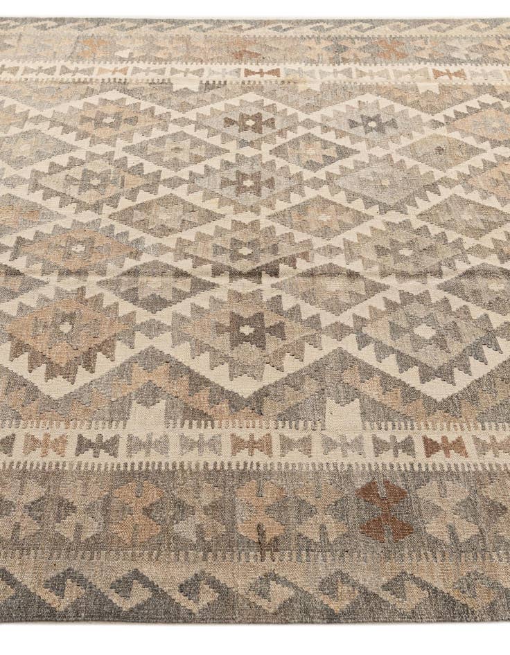 Detail image of 6' 6 x 10' 3  Hand Woven Kilim Maymana Wool Rug