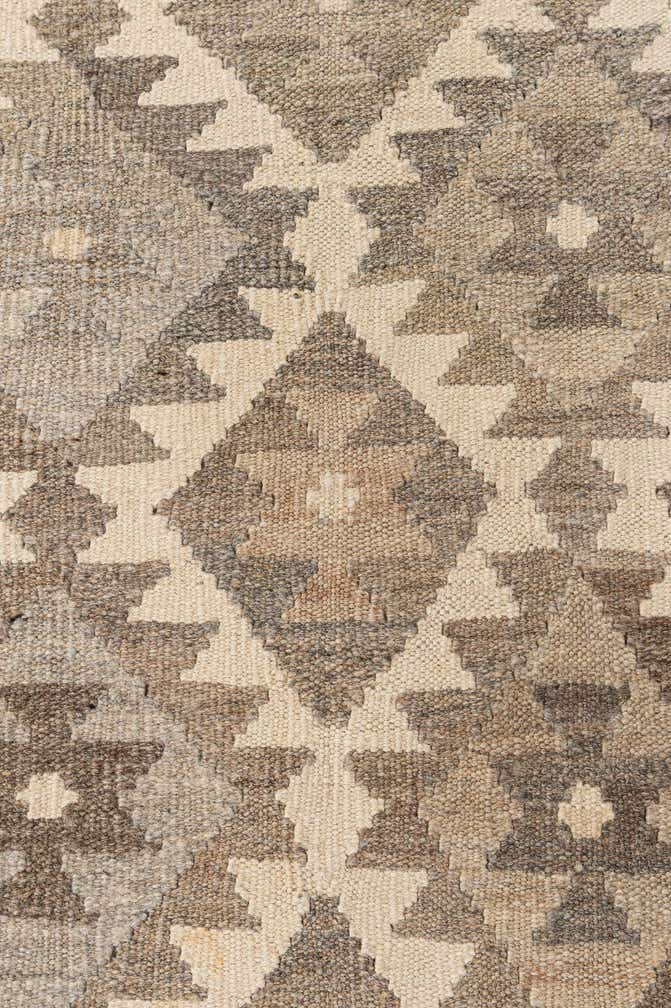 6' 6 x 10' 3 Hand Woven Kilim Maymana Wool Rug