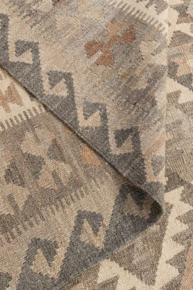 6' 6 x 10' 3 Hand Woven Kilim Maymana Wool Rug