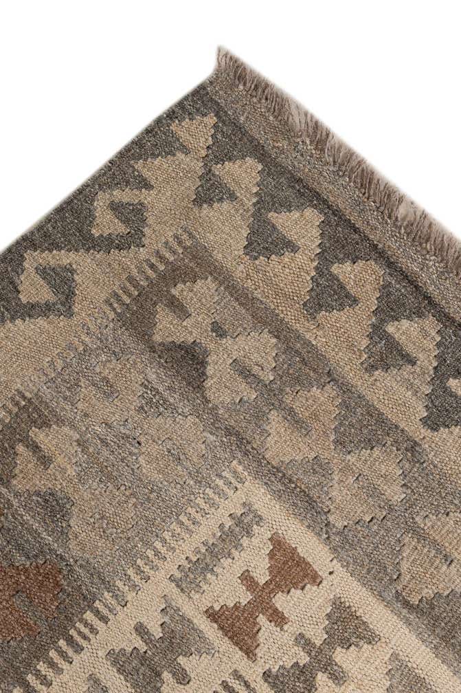 6' 6 x 10' 3 Hand Woven Kilim Maymana Wool Rug