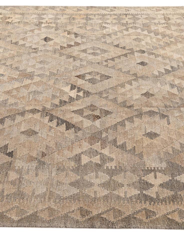 Detail image of 6' 8 x 10' 2  Hand Woven Kilim Maymana Wool Rug