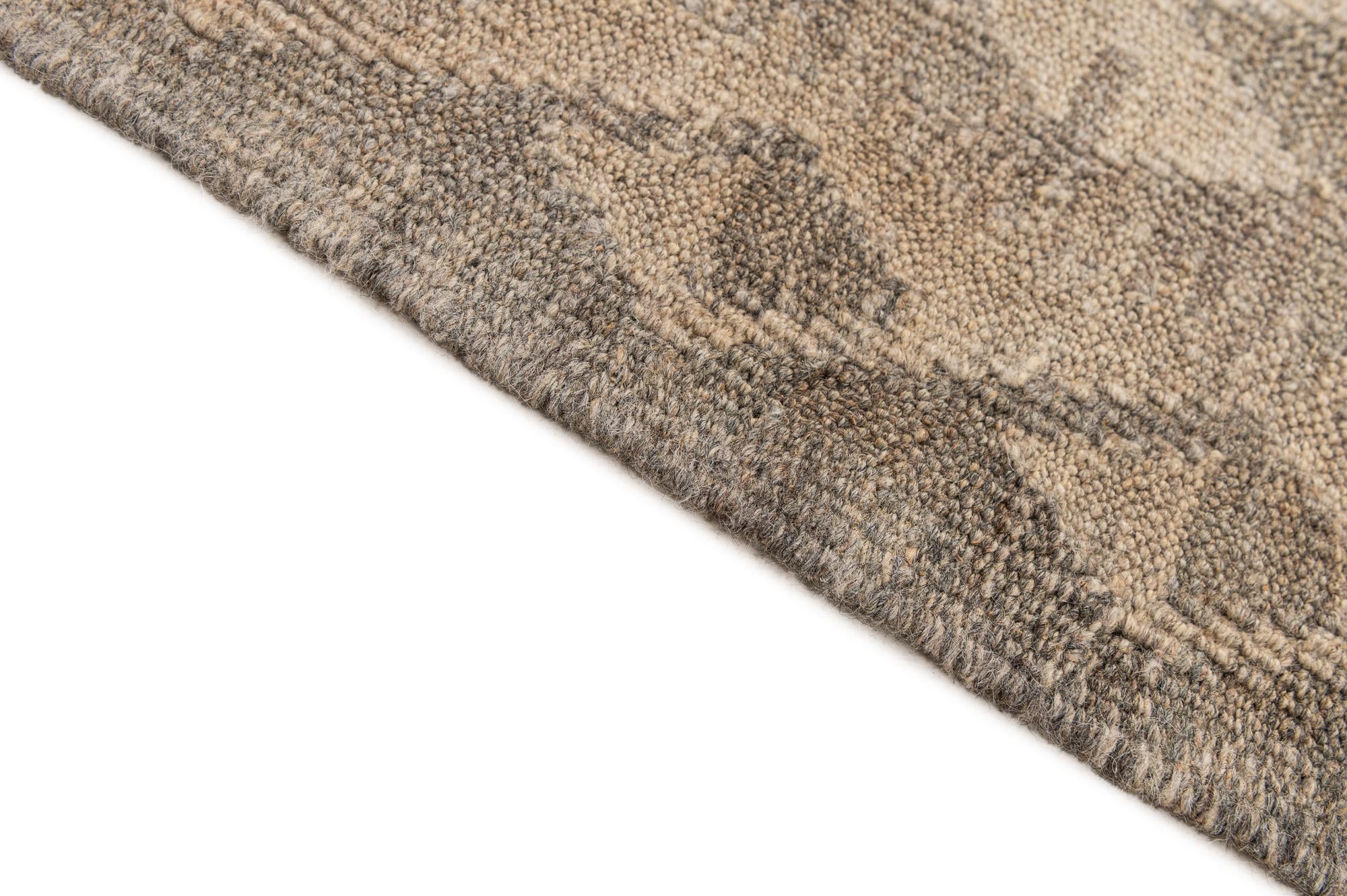 6' 8 x 10' 2 Hand Woven Kilim Maymana Wool Rug