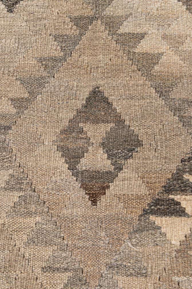6' 8 x 10' 2 Hand Woven Kilim Maymana Wool Rug