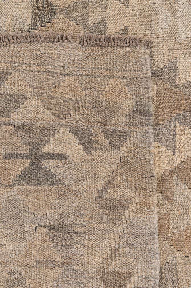 6' 8 x 10' 2 Hand Woven Kilim Maymana Wool Rug