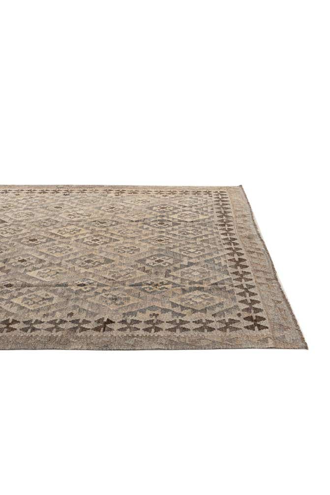 6' 6 x 10' Hand Woven Kilim Maymana Wool Rug