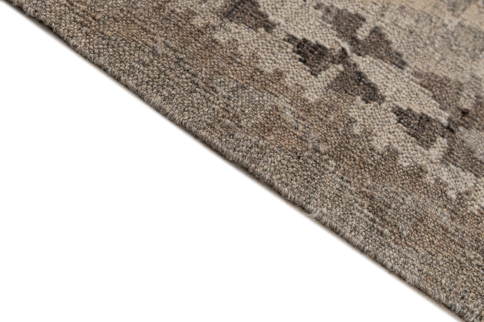 6' 6 x 10' Hand Woven Kilim Maymana Wool Rug