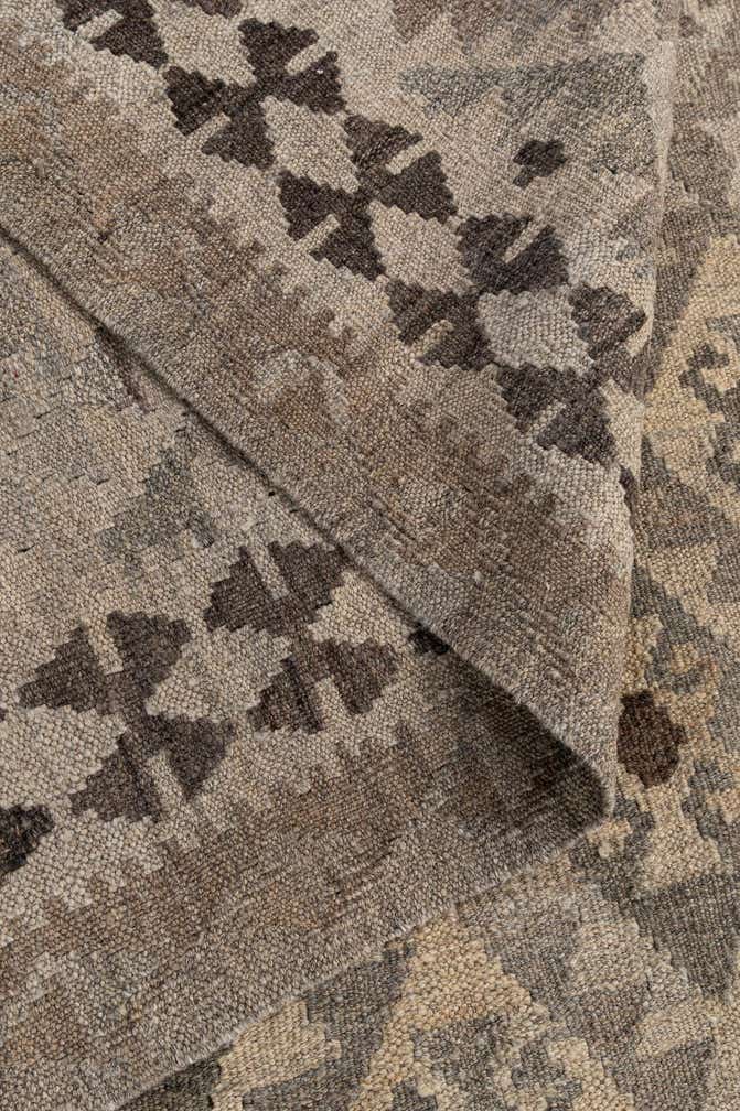 6' 6 x 10' Hand Woven Kilim Maymana Wool Rug