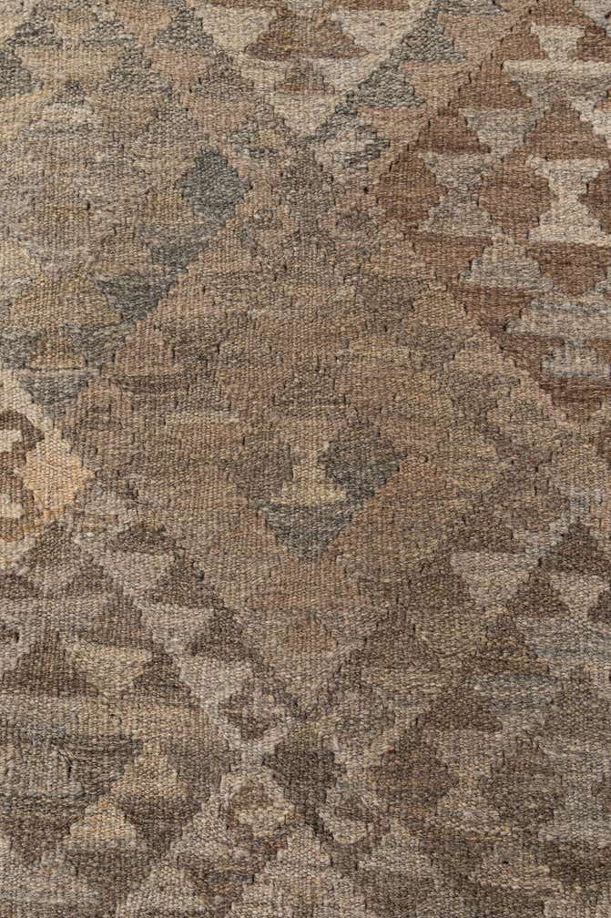 6' 6 x 10' 3 Hand Woven Kilim Maymana Wool Rug